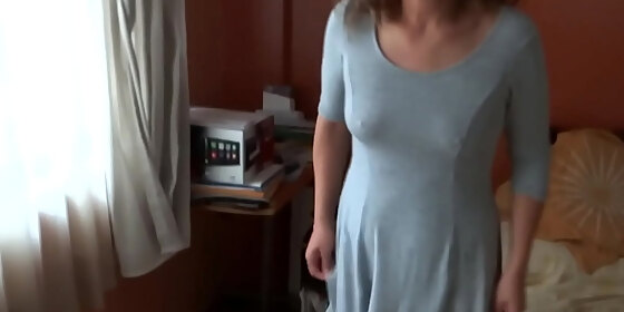 latina shows off in front of her friend she caresses masturbates has an intense orgasm and at the end she shows him her tits and asks him to fuck h
