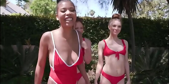 interracial teen best friends car wash fundraiser fucked by customer