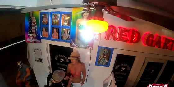 naked body painted tits voyeur freakfest