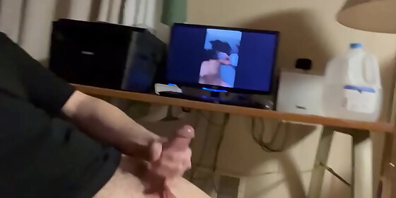 busted a big load to my own sextape