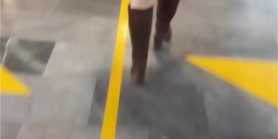 woman in miniskirt
