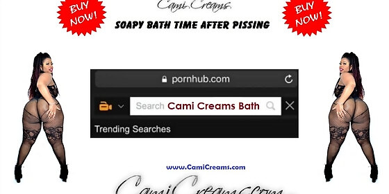 ebony bbw soapy hairy fat ass anal bath twerk big booty tub cami creams