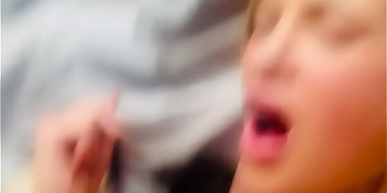 slutty blonde fucks daddy homemade