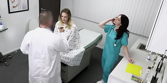 teen gets surprised to hear that doctor had to use his penis for her treatment kyler quinn jessica ryan