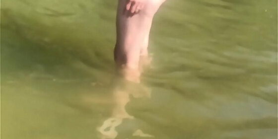 at the end of the day on the beach his step moth sucks his dick and gets fucked with he