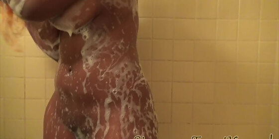 sinamon big soapy wet tits and ass