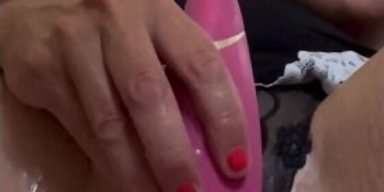 dirty filthy talking whore squirts has extremely shaking orgasm