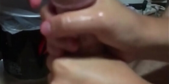 handjob with lubricant