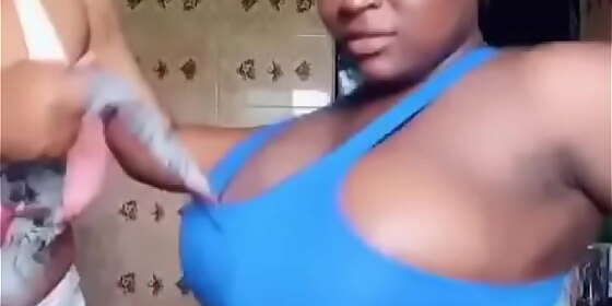 ghana girl using her bigger boobs to spark a generator