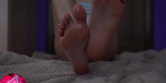 skinny teen oil massage feet foot fetish