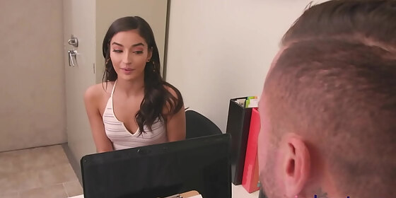emily willis will do anything to get the job even swallow a full load