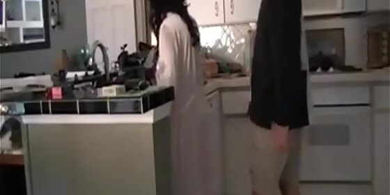 lets him rub one off on her