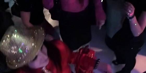 beautiful girls are sharing their mounds during party