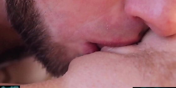 close up pussy licking perfect cunnilingus and strong female orgasm