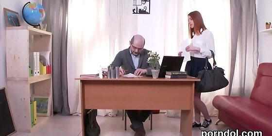 innocent girl gets seduced and drilled by senior lecturer