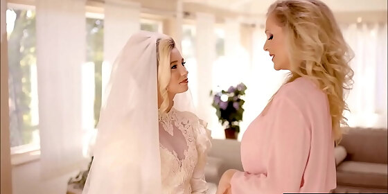 bride seduced by old stepmom before wedding