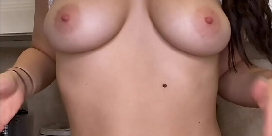 slapping my titties mina moon