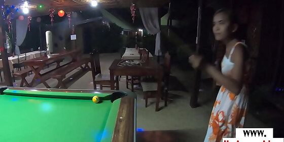 petite amateur thai teen cherry playing with her lovers big saturated balls