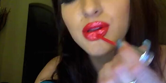 Lipstick Fetish Porn - Neon Lipgloss Fetish HD SEX Porn Video 13:45