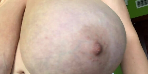 great big boobs on masturbating redhead