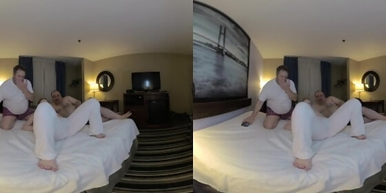 virtual reality 1 min teaser from amy quinn foreplay with tad pole and sal shooter