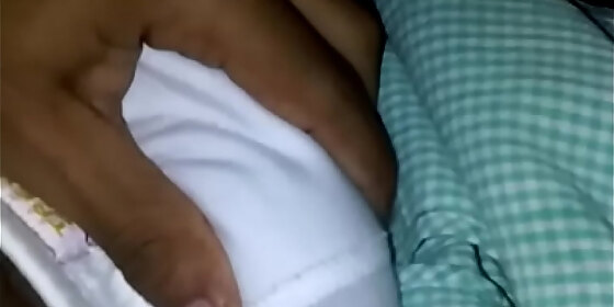 touching a little