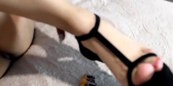 dana barzagli in playing with the feet of my first escort pt 2