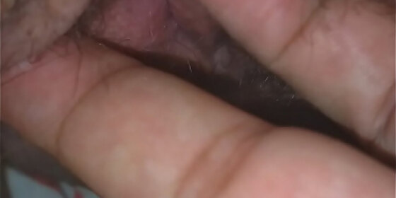 married lying down for her husband to touch her pussy