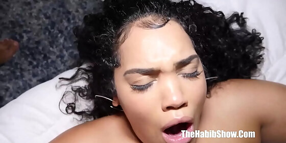 stretch3x going deep in this black latina big booty gem jewels