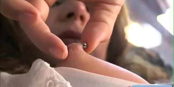 hot busty blonde amateur teen aveline with pierced boobs finger fuck her juicy pierced pussy