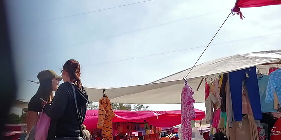 spying ass in the market