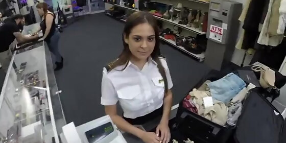 fucking a sexy latina stewardess