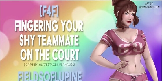 f4f fingering your shy teammate on the court erotic audio