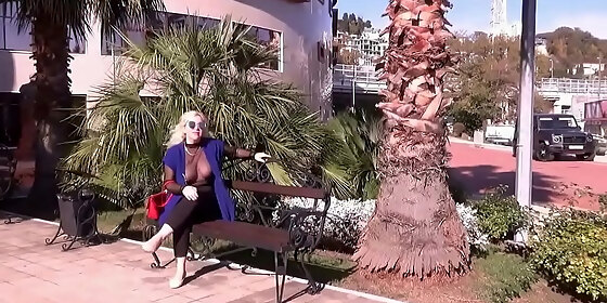 nylon boobs in public
