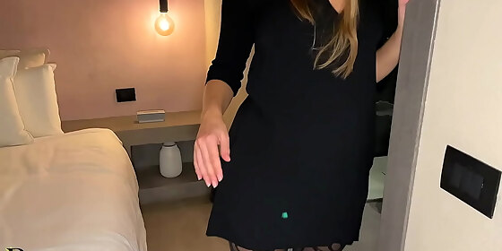 naughty business trip boss fucks secretary in sexy pantyhose and heels in the hotel room businessbitch