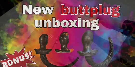 new buttplug order unboxing huge sex toys miss raven training zero femdom flr bondage bdsm butt plug silicone puppy play