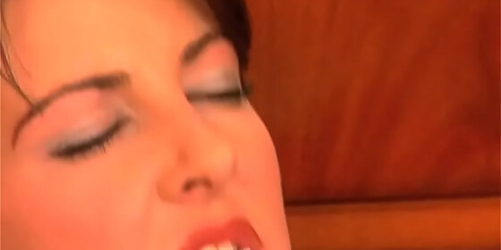 maria bellucci and baby face go wild with a double sided dildo