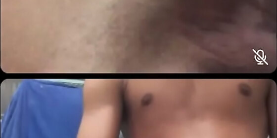 another video call enjoying