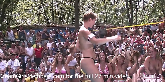 bikini contest at nudist resort goes completely out of control