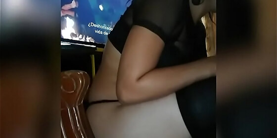 watching tv put me to suck penis and fuck me