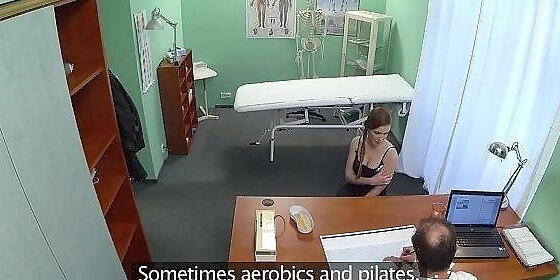 patient non professional doggystyled by dr on hidden cam