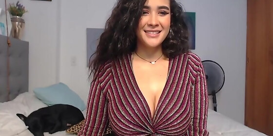 Solo Tit Suck - Latina Alexa Pulls Out Big Boobs And Sucks Nipple HD SEX Porn Video 14:03