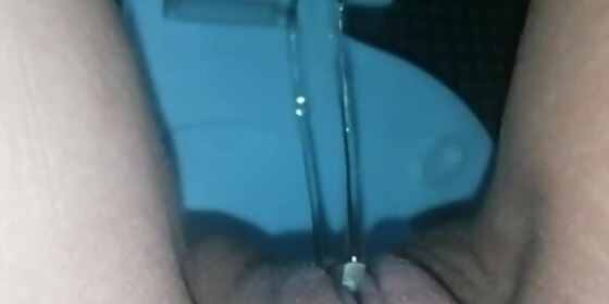 qute traveler girl peeing in the very dirty public toilet in a mountain camp tik tok angel fowler