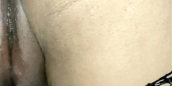 from behind homemade wife