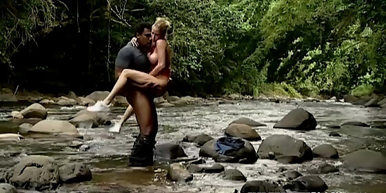 private black jamie broks ass fucked in river by a bbc