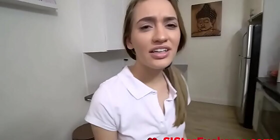 a couple days later i show my stepsister that i passed the big test with flying colors and she rewards me with a cock ride that completely drains my