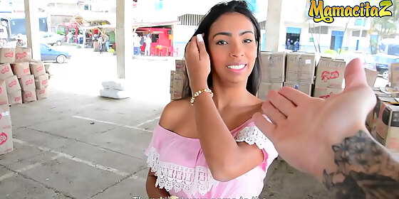 carne del mercado yamile duran alex moreno big tits latina slut picked up to fuck a big black cock