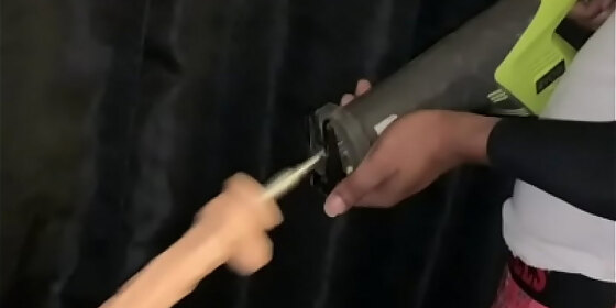sawzall dildo fucked her hard til she squirt subscribe for full video