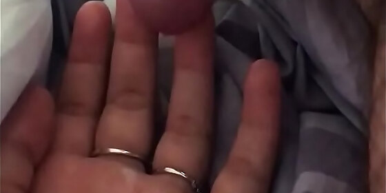 handjob and cum in the girlfriend s hand
