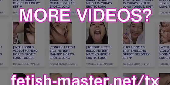 japanese asian tongue spit face nose licking sucking kissing handjob fetish more at fetish master net